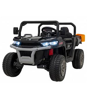 Coche Pick-Up 12v ​, camión agricola 4x4 12v de niño, negro, 1 PLAZA Y MEDIA INDA485-RA-XMX-623